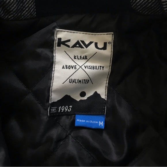 KAVU spring/fall lightweight plaid jacket size M - Picture 3 of 6